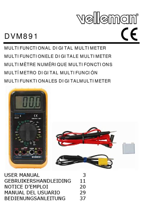 velleman vochtmeter|VELLEMAN DVM123 MANUAL Pdf Download .